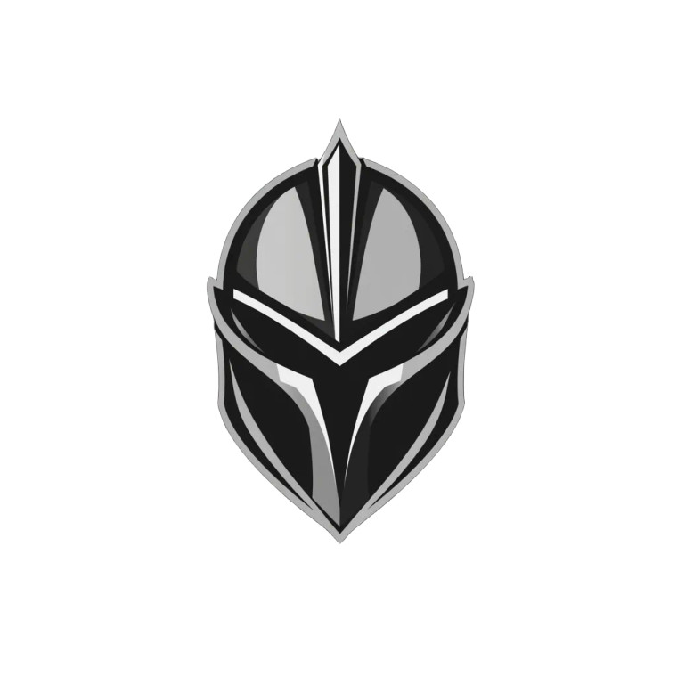 Knight Helmet Logo V7 Vinyl Car Decal Sticker – Waterproof & UV-Resistant 8"