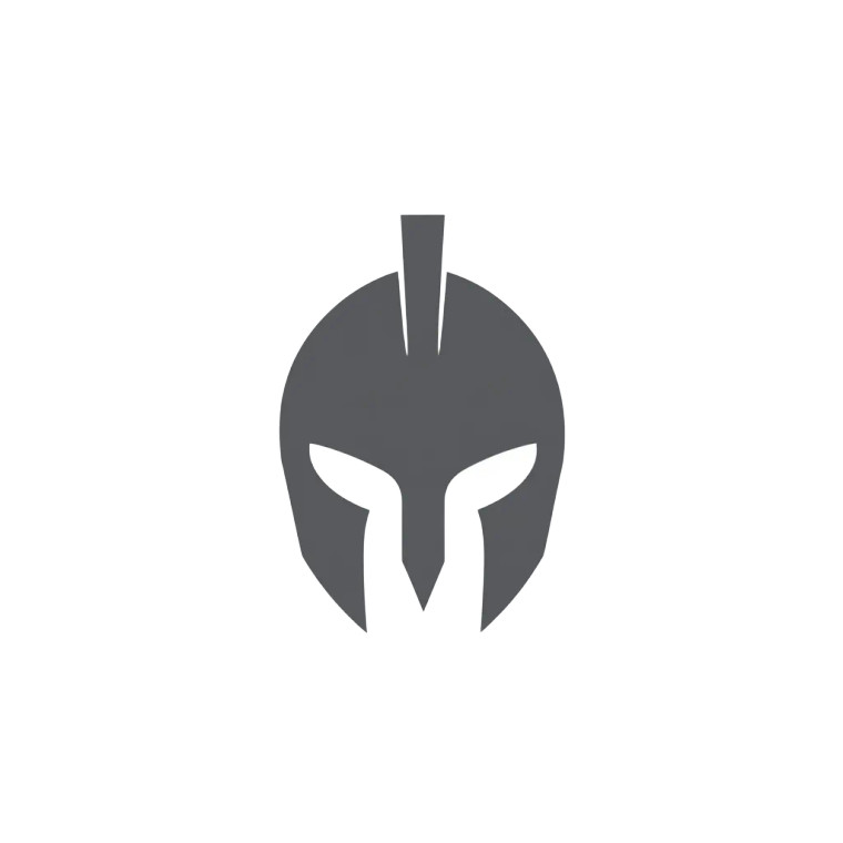 Spartan Helmet Logo V14 Vinyl Car Decal Sticker – Waterproof & UV-Resistant 8"