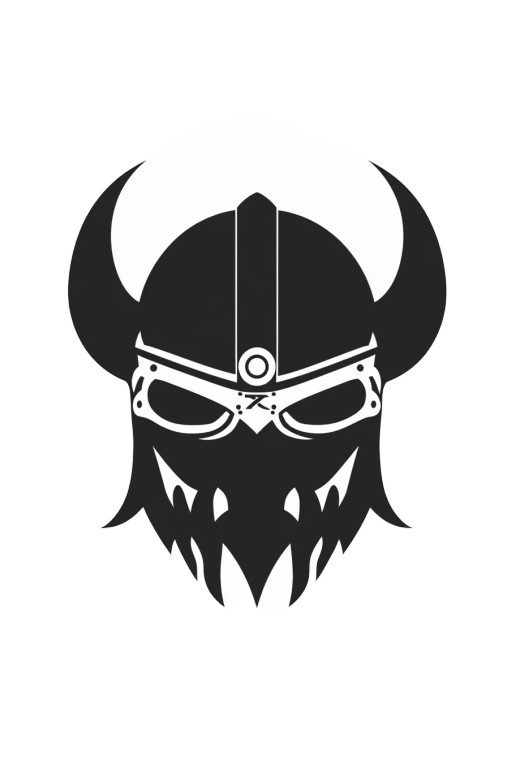 Barbarian Helmet Icon Vinyl Car Decal Sticker – Waterproof & UV-Resistant 8"