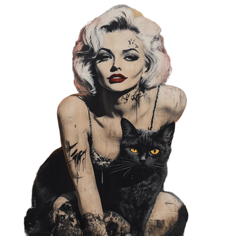 Merlin Banksy Style Vinyl Car Decal Sticker – Waterproof & UV-Resistant 8"