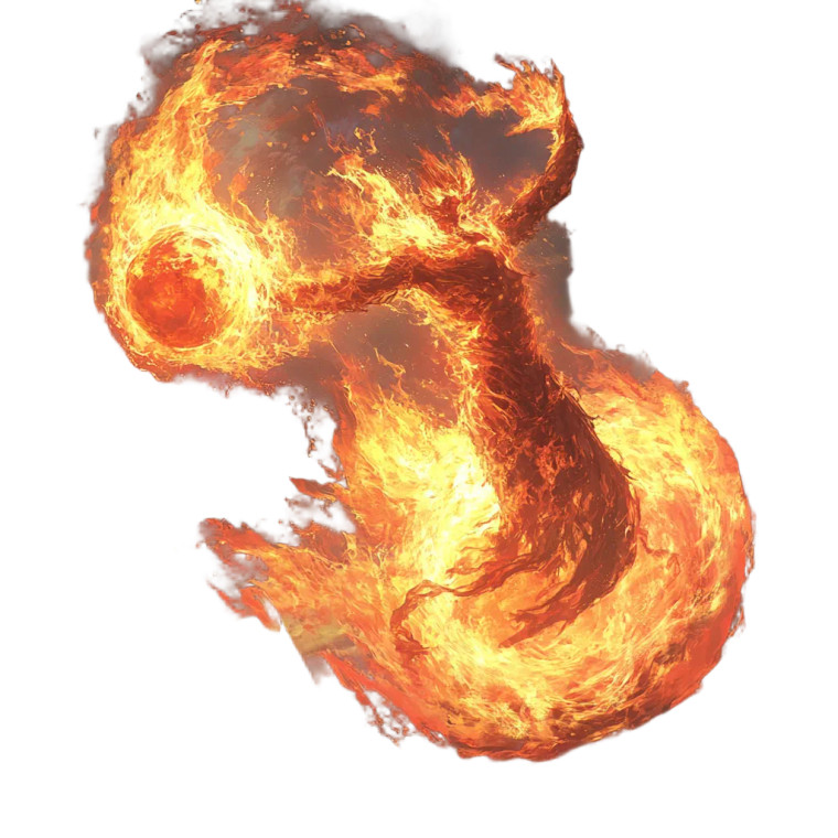 Magic Fireball Vinyl Car Decal Sticker – Waterproof & UV-Resistant 8"