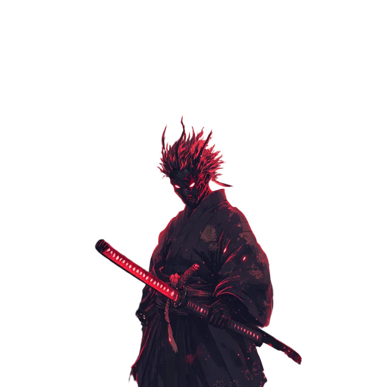 Demon Slayer Sukuna Vinyl Car Decal Sticker – Waterproof & UV-Resistant 8"