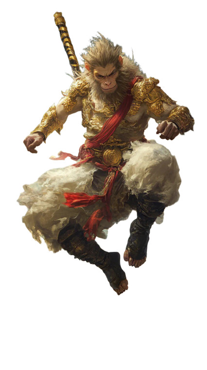 Sun Wukong Soaring Vinyl Car Decal Sticker – Waterproof & UV-Resistant 8"