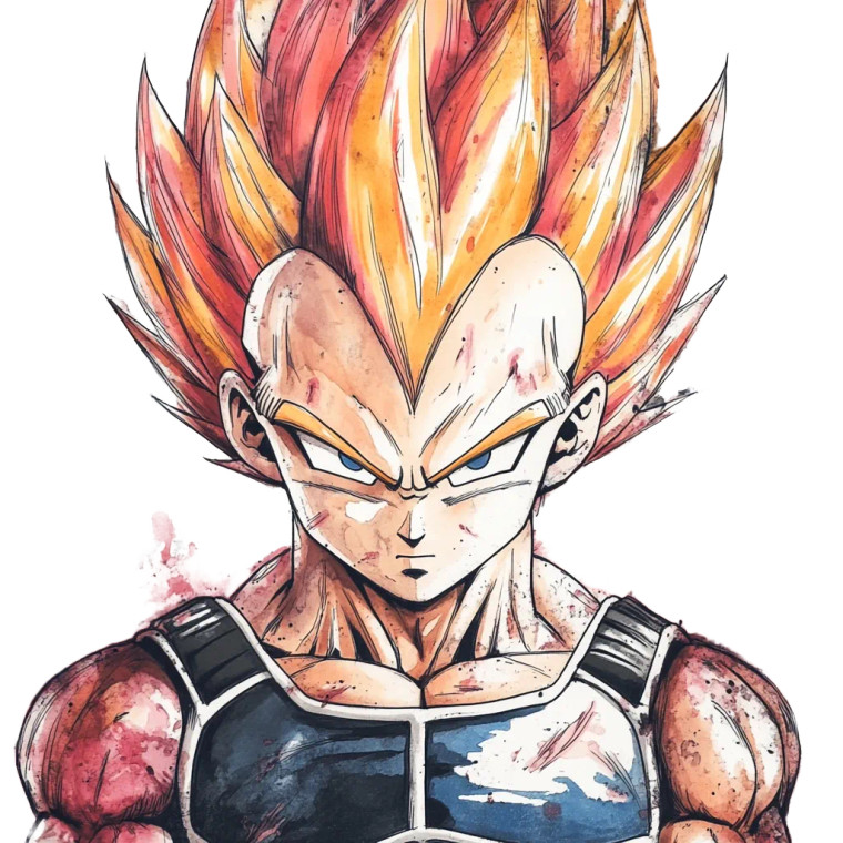Majin Vegeta V2 Vinyl Car Decal Sticker – Waterproof & UV-Resistant 8"
