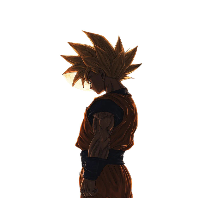 Super Saiyan 4 Goku V6 Vinyl Car Decal Sticker – Waterproof & UV-Resistant 8"