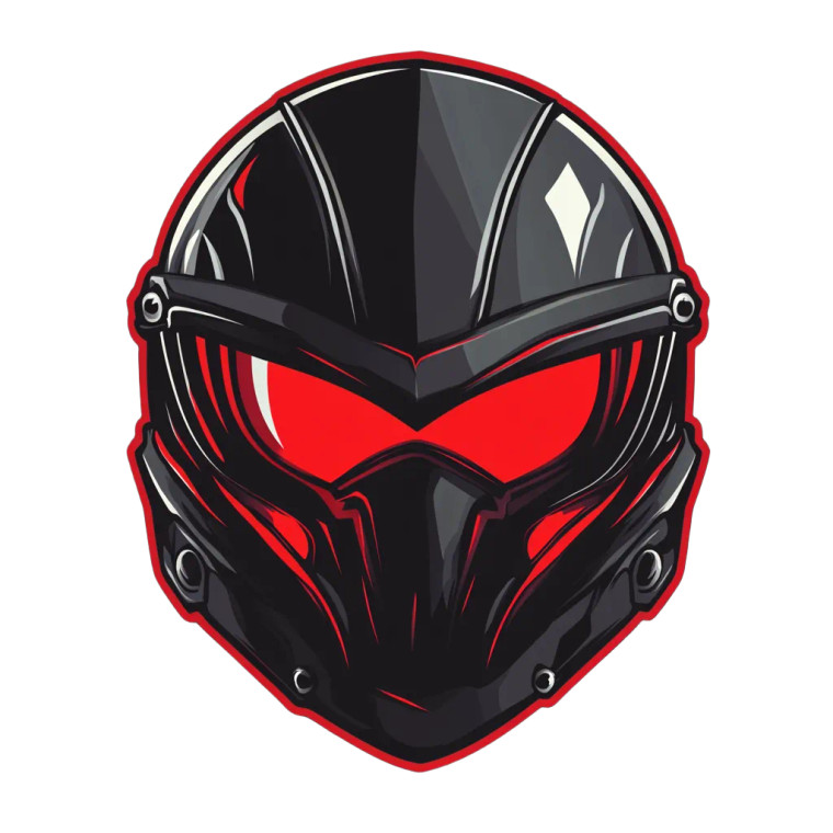 Red Eyed Knights Vinyl Car Decal Sticker – Waterproof & UV-Resistant 8"