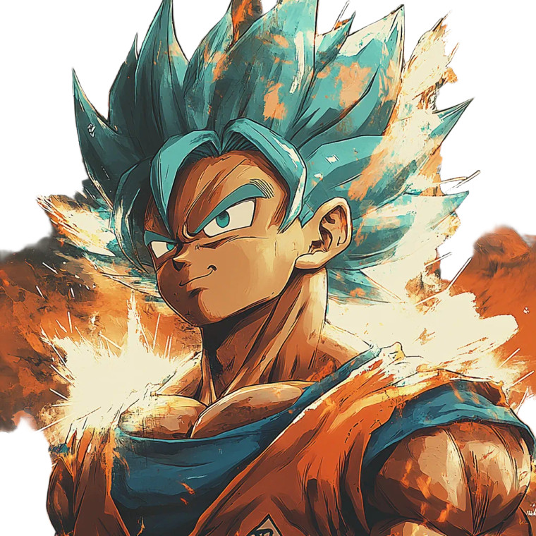 Goku Super Saiyan God Vinyl Car Decal Sticker – Waterproof & UV-Resistant 8"