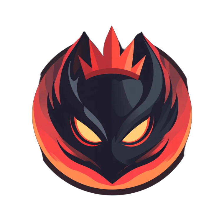 Red Phantom Emblem Vinyl Car Decal Sticker – Waterproof & UV-Resistant 8"