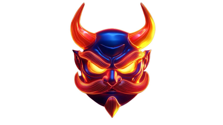 Devilman Head Vinyl Car Decal Sticker – Waterproof & UV-Resistant 8"