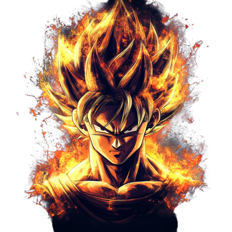 Super Saiyan Warrior V10 Vinyl Car Decal Sticker – Waterproof & UV-Resistant 8"