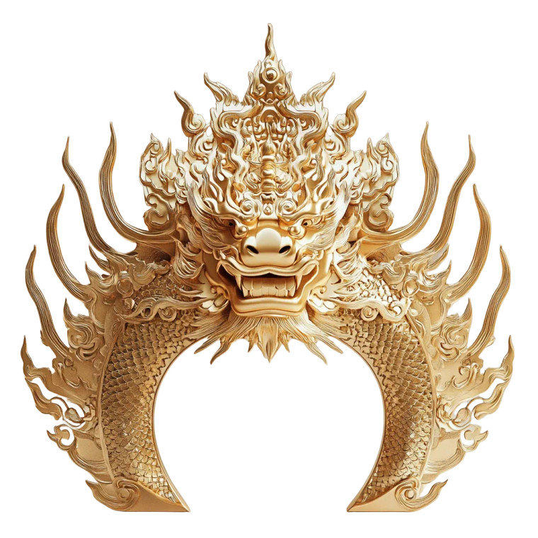 Chinese Dragon Headpiece Vinyl Car Decal Sticker – Waterproof & UV-Resistant 