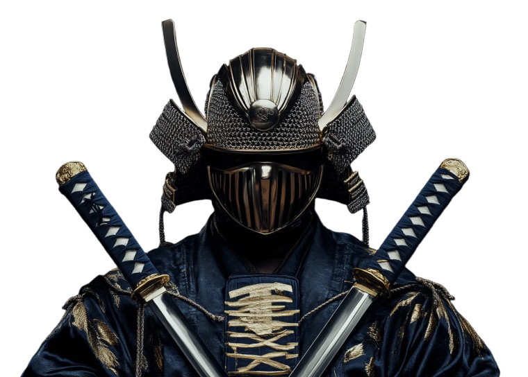 Kendo Fighter Vinyl Car Decal Sticker – Waterproof & UV-Resistant 8"