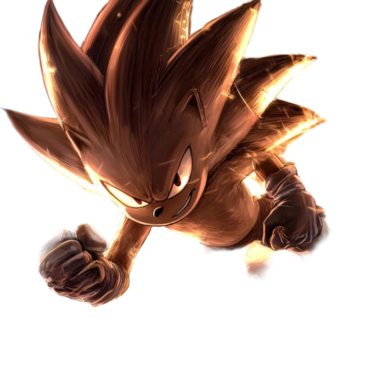 Sonic Super Saiyan Vinyl Car Decal Sticker – Waterproof & UV-Resistant 8"