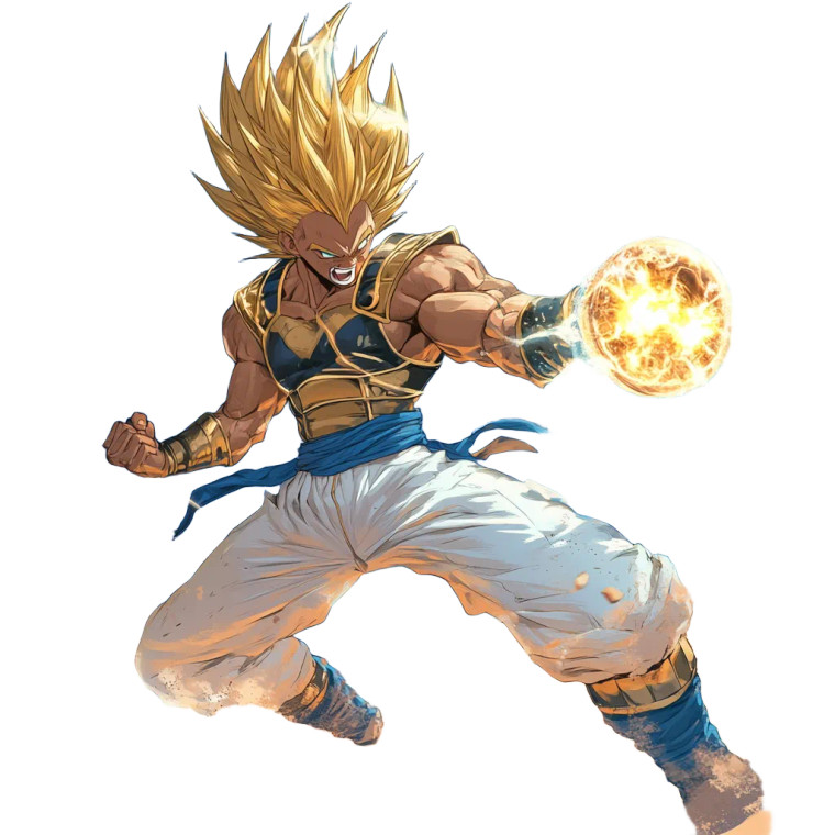 Super Saiyan Warrior V11 Vinyl Car Decal Sticker – Waterproof & UV-Resistant 8"