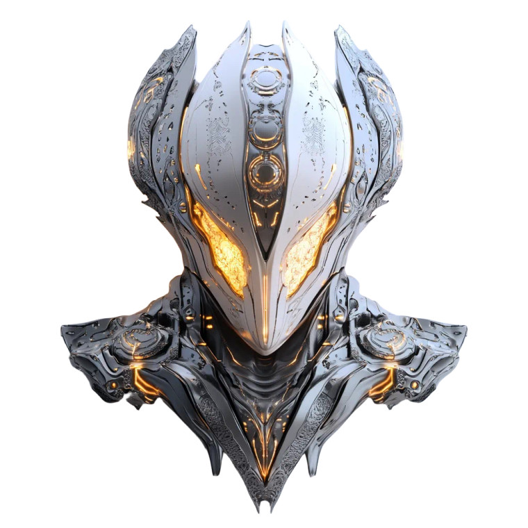 Futuristic Armor Vinyl Car Decal Sticker – Waterproof & UV-Resistant 8"