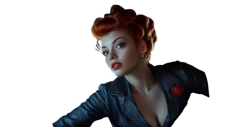 Retro Space Beauty Vinyl Car Decal Sticker – Waterproof & UV-Resistant 8"