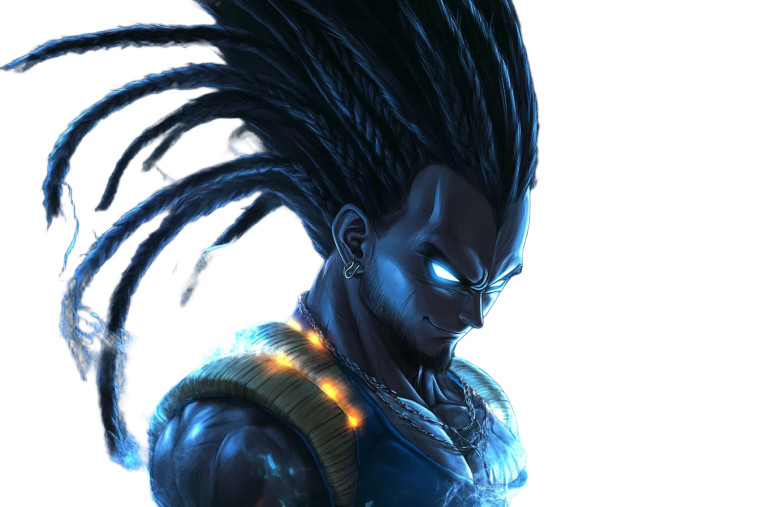 Vegeta With Rasta Vinyl Car Decal Sticker – Waterproof & UV-Resistant 8"