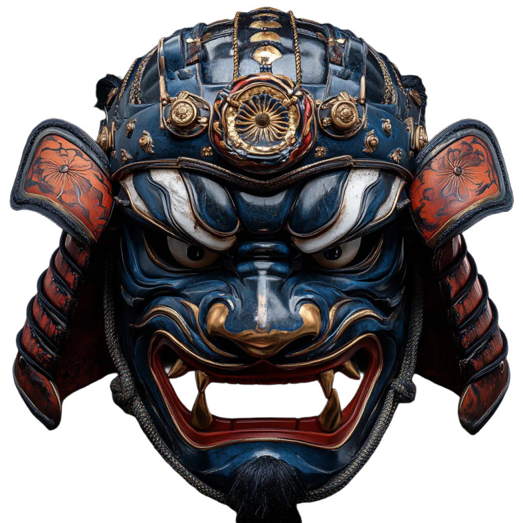 Angry Tiger Samurai Vinyl Car Decal Sticker – Waterproof & UV-Resistant 8"