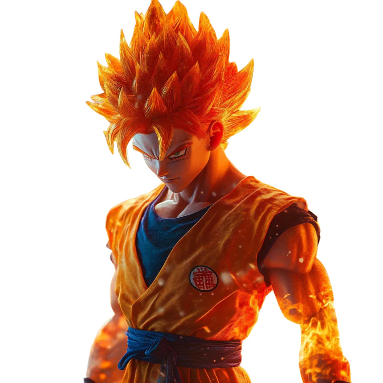 Super Saiyan God Goku V3 Vinyl Car Decal Sticker – Waterproof & UV-Resistant 8"