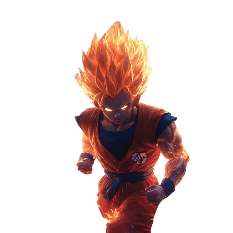 Super Saiyan Charge Vinyl Car Decal Sticker – Waterproof & UV-Resistant 8"
