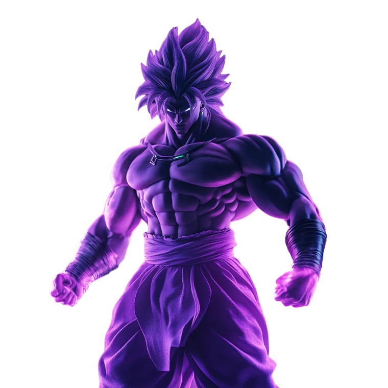 Broly Kirlian Vinyl Car Decal Sticker – Waterproof & UV-Resistant 8"