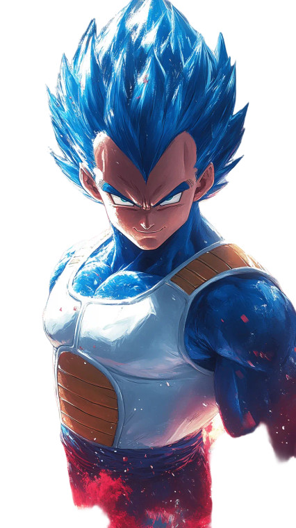 Vegeta Super Saiyan V4 Vinyl Car Decal Sticker – Waterproof & UV-Resistant 8"