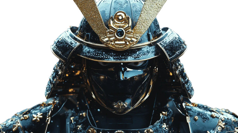 Disco Samurai Robot Vinyl Car Decal Sticker – Waterproof & UV-Resistant 8"