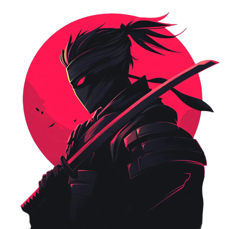 Cyber Ronin Logo Vinyl Car Decal Sticker – Waterproof & UV-Resistant 8"