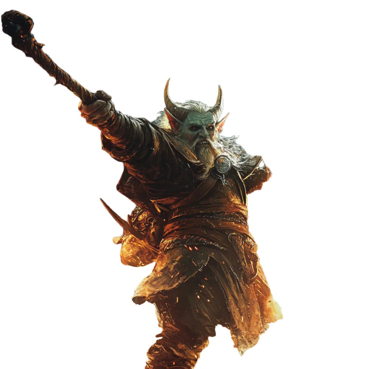 Dwarf Tiefling Wizard Vinyl Car Decal Sticker – Waterproof & UV-Resistant 8"