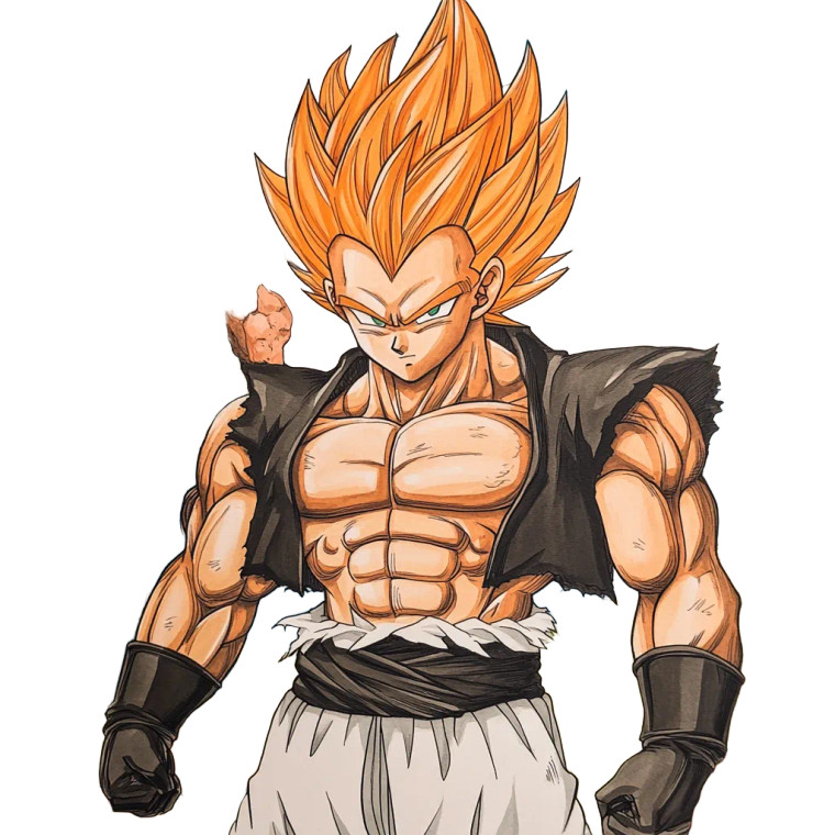 Gogeta Vinyl Car Decal Sticker – Waterproof & UV-Resistant 8"