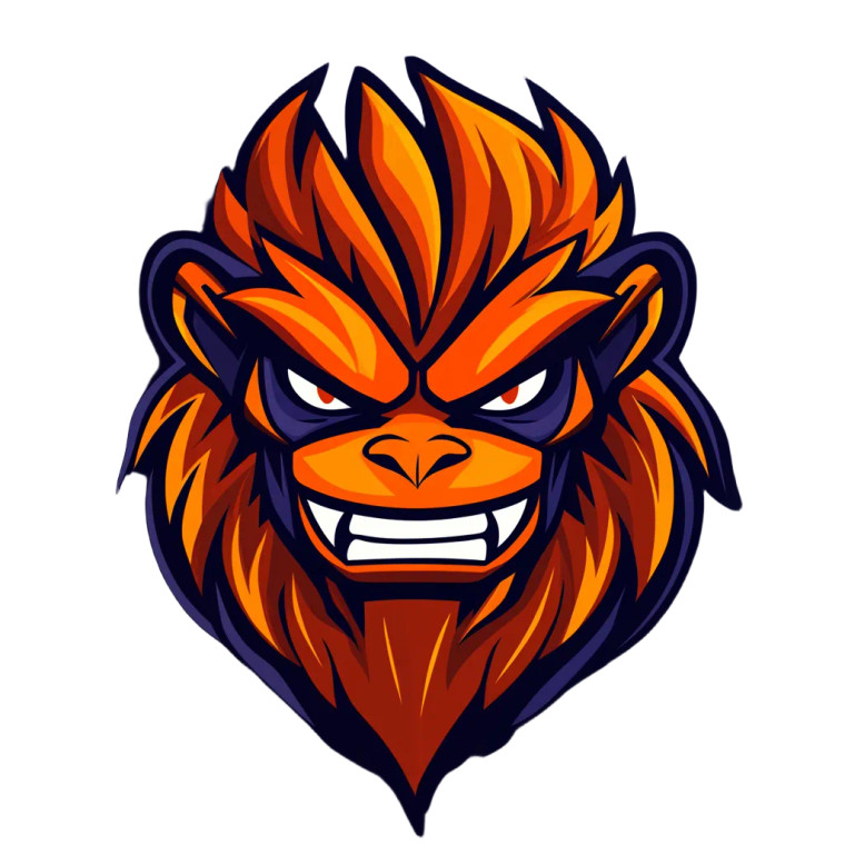 Monkey Esport Logo Vinyl Car Decal Sticker – Waterproof & UV-Resistant 8"