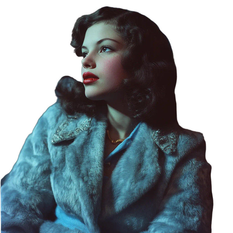 Elegant 1940'S Woman Vinyl Car Decal Sticker – Waterproof & UV-Resistant 8"