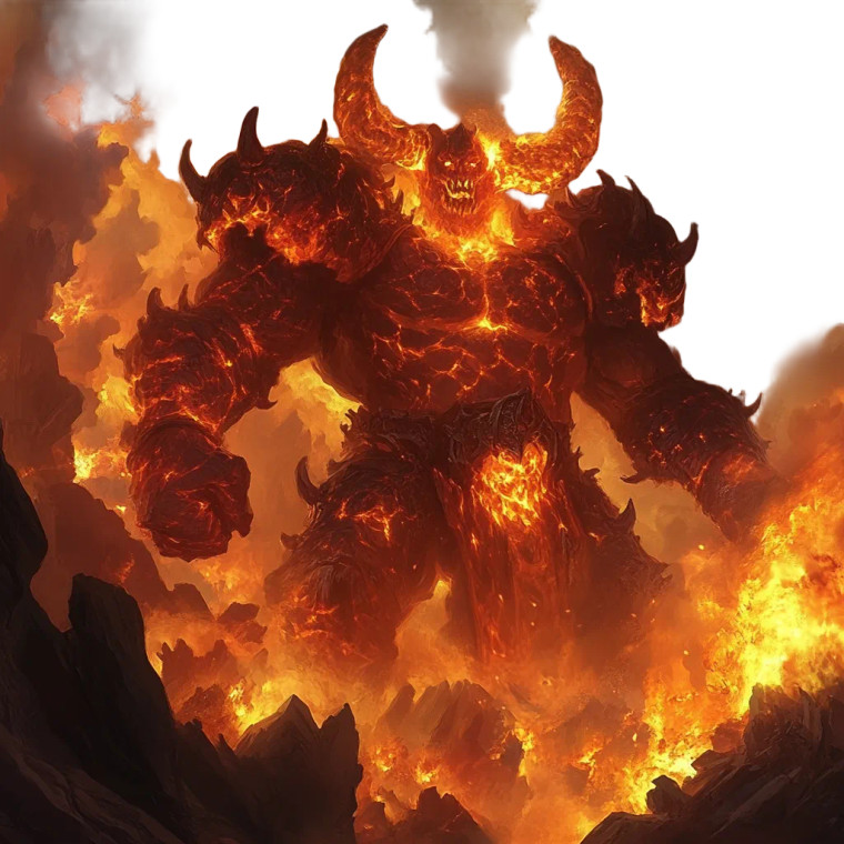 Ragnaros Epic Vinyl Car Decal Sticker – Waterproof & UV-Resistant 8"