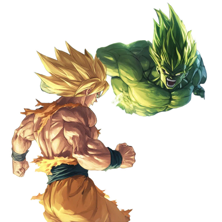 Goku Kills Broly Vinyl Car Decal Sticker – Waterproof & UV-Resistant 8"