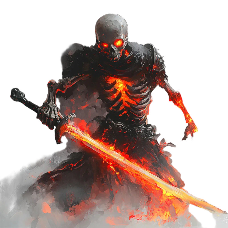 Skeleton Warrior Icon Vinyl Car Decal Sticker – Waterproof & UV-Resistant 8"