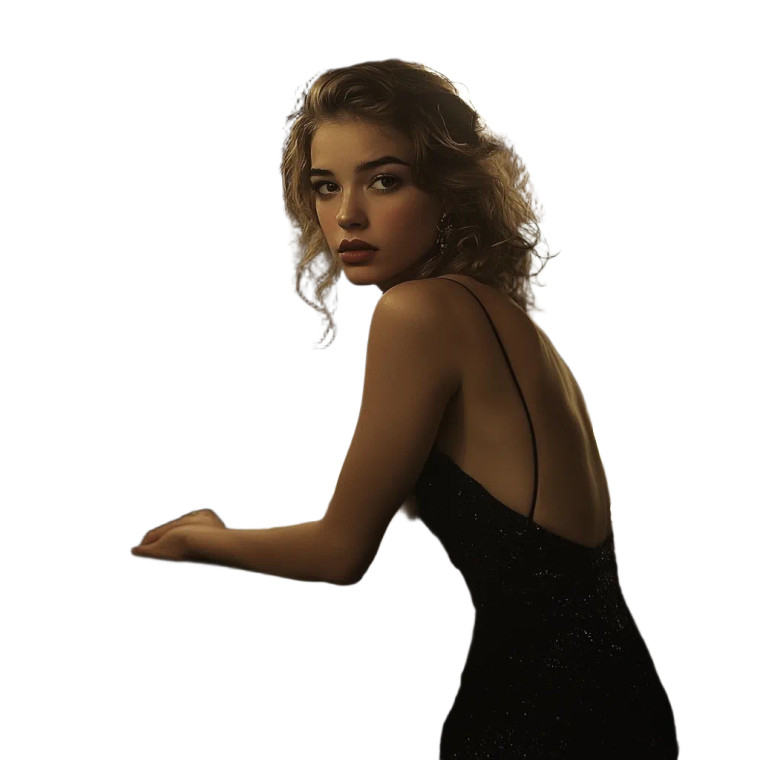 Young Femme Fatale Vinyl Car Decal Sticker – Waterproof & UV-Resistant 8"