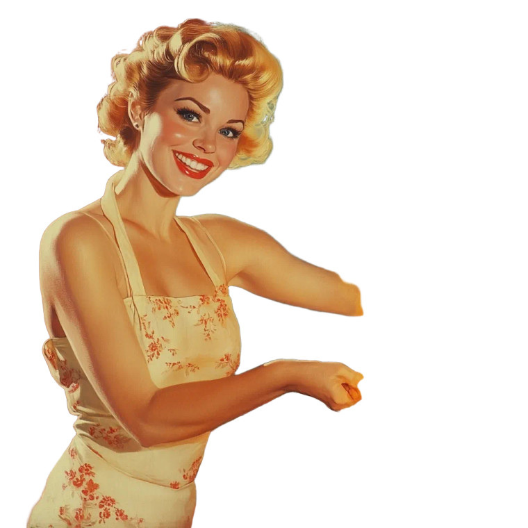 Retro Cooking Mishap Vinyl Car Decal Sticker – Waterproof & UV-Resistant 8"