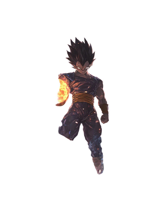 Powerful Vegeta Vinyl Car Decal Sticker – Waterproof & UV-Resistant 8"