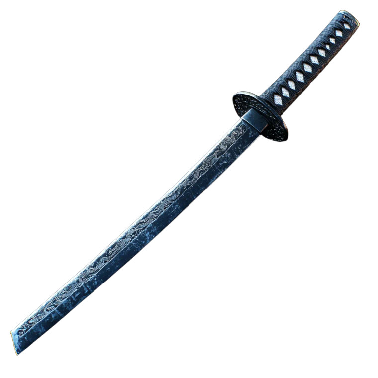 Katana Isolated Vinyl Car Decal Sticker – Waterproof & UV-Resistant 8"