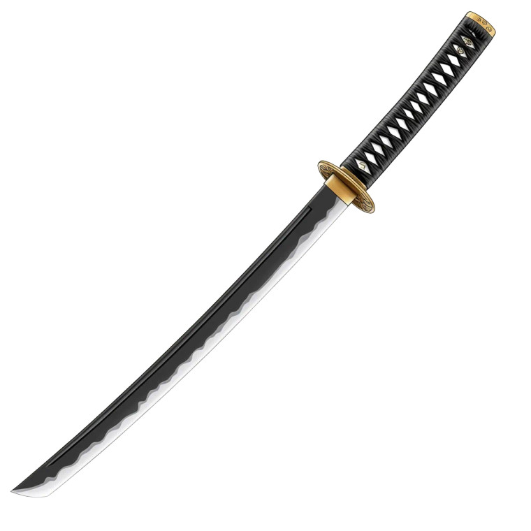 Cartoon Katana Vinyl Car Decal Sticker – Waterproof & UV-Resistant 8"