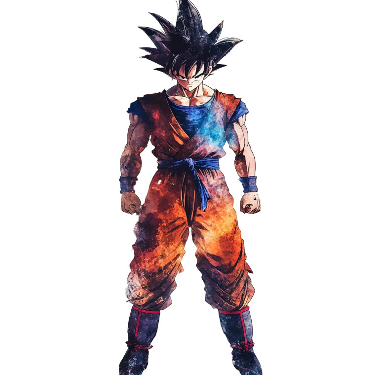 Sangoku Watercolor Painting Vinyl Car Decal Sticker – Waterproof & UV-Resistant 8"