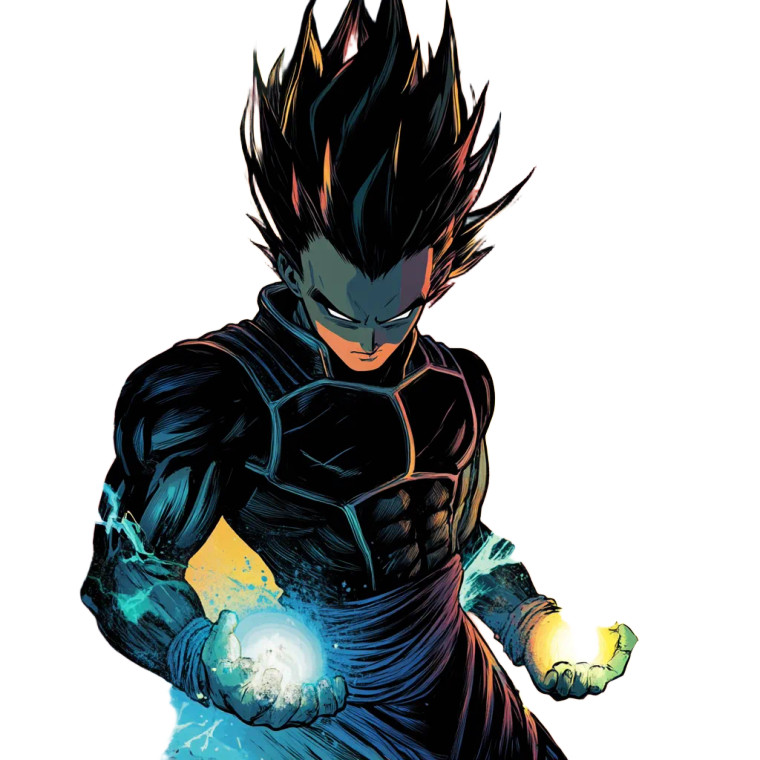 Elemental Prince Warrior Vinyl Car Decal Sticker – Waterproof & UV-Resistant 8"