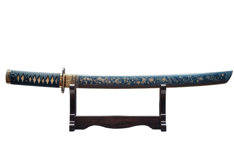 Japanese Katana Sword V3 Vinyl Car Decal Sticker – Waterproof & UV-Resistant 8"