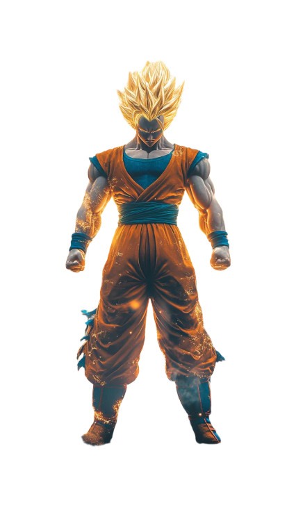 Epic Saiyan Warrior V2 Vinyl Car Decal Sticker – Waterproof & UV-Resistant 8"