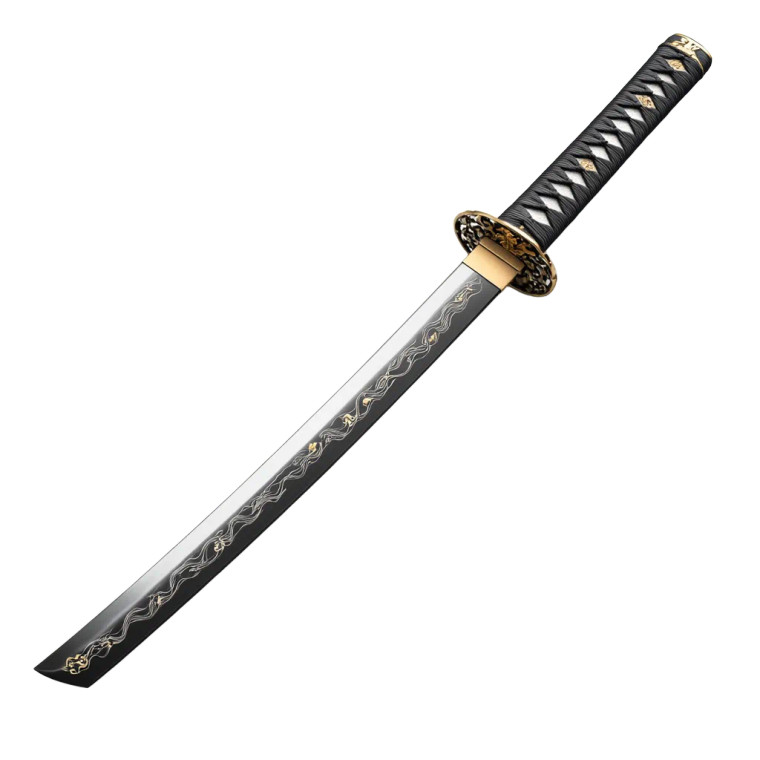 Realistic Katana Vinyl Car Decal Sticker – Waterproof & UV-Resistant 8"