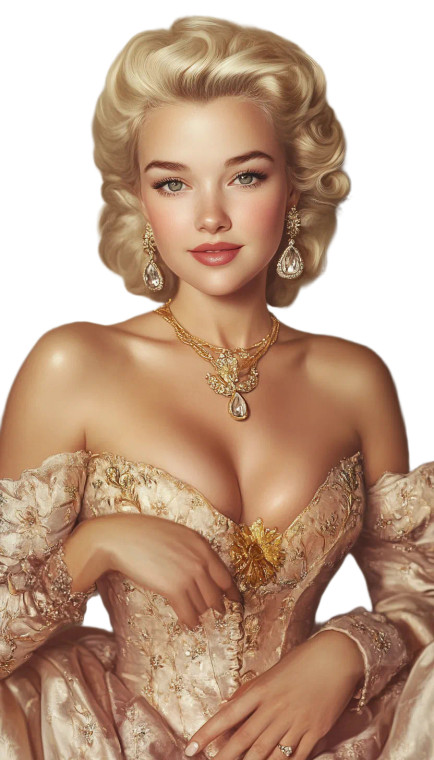 Blonde Princesse Pose Vinyl Car Decal Sticker – Waterproof & UV-Resistant 8"