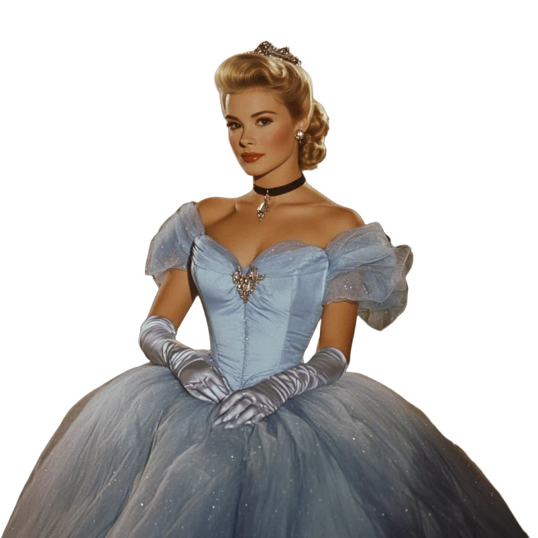 Grace Kelly As Cinderella Vinyl Car Decal Sticker – Waterproof & UV-Resistant 8"