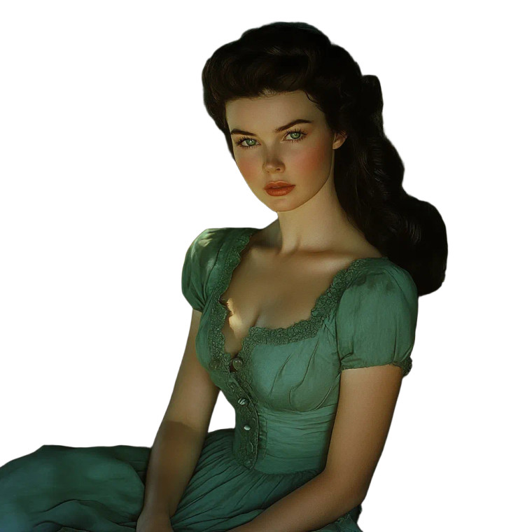 Scarlett O'Hara Vinyl Car Decal Sticker – Waterproof & UV-Resistant 8"