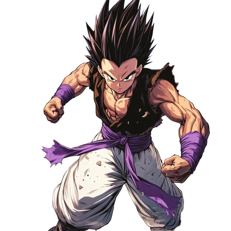 Gotenks Fight Scene Vinyl Car Decal Sticker – Waterproof & UV-Resistant 8"