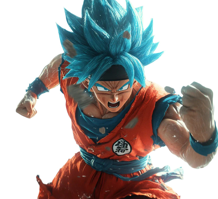 Goku Fighting Pose V3 Vinyl Car Decal Sticker – Waterproof & UV-Resistant 8"